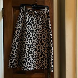 Leopard print Ann Taylor skirt